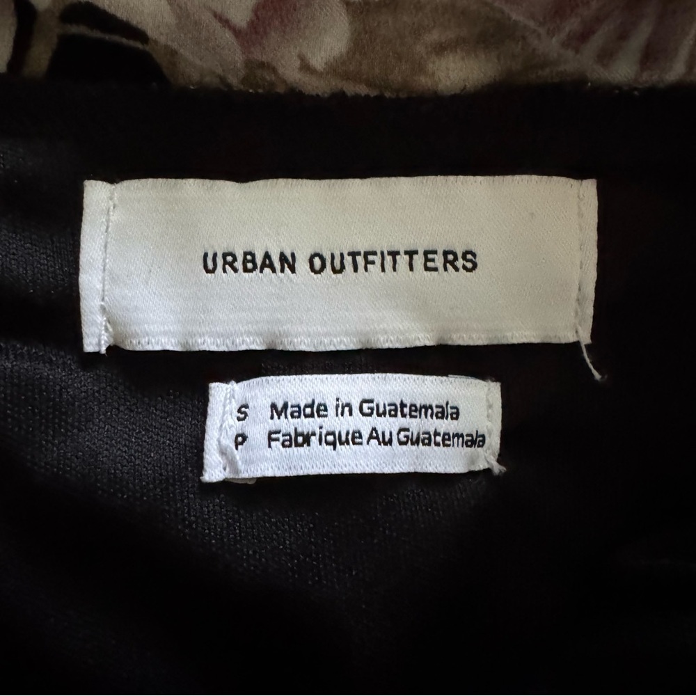 Urban Outfitters Black Satin Floral Wrap Maxi Dress S - Picture 12 of 13